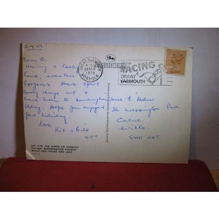 multiview, SANDRINGHAM, NORFOLK used postcard by Jarrold 1979 pm #