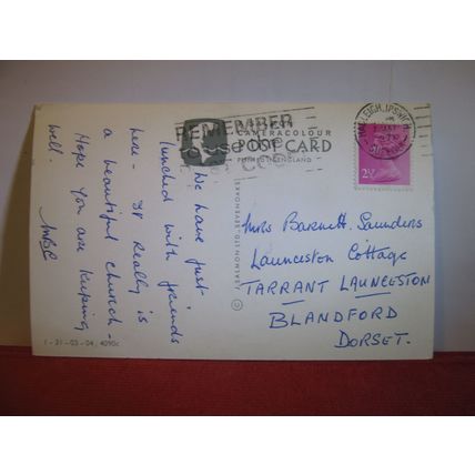ST. PETER & ST. PAUL'S CHURCH, LAVENHAM, SUFFOLK used postcard 1971 pm =