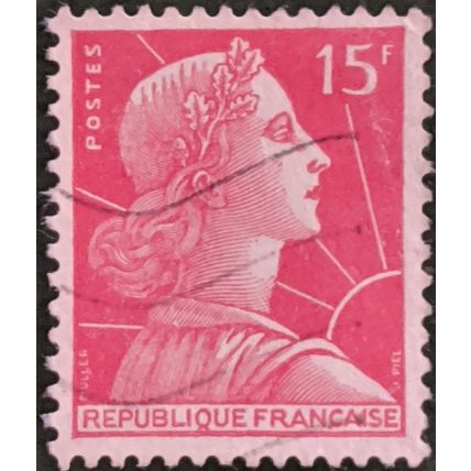 Stamp France SG1238 1955 15Fr Marianne Used