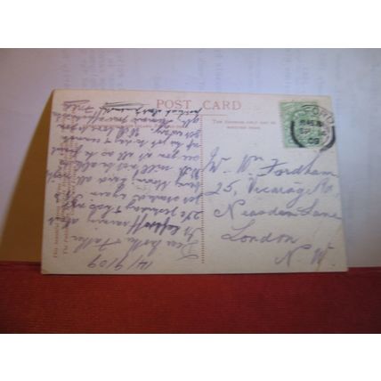 SONNING-ON-THAMES, READING, BERKSHIRE used antique postcard 1909 pm =