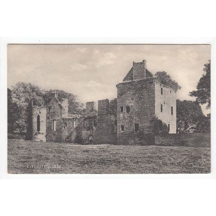 1912 Edzell Brechin Scottish Single Ring Postmark on Postcard