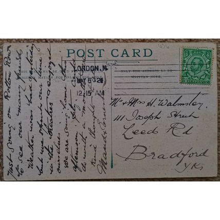 Imperial Hotel, Russell Square, London, Postcard, 1922