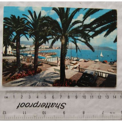 1970 postcard Diano Marina, Italy, S. Anna Beach