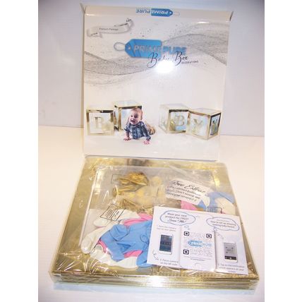 BABY SHOWER GENDER REVEAL PARTY KIT BOXES DECORATION PRIMEPURE