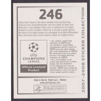 Panini Stickers - Champions League 2007-08 #246 Carlos Tevez (Man Utd FC)