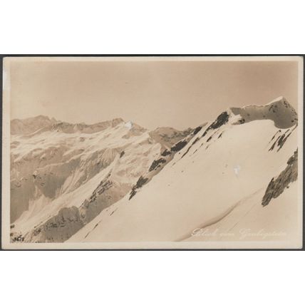 Blick vom Grubigstein, Tirol, c.1930 - Haus Bail Foto-AK