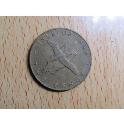 Isle of Man 1977 2p Coin