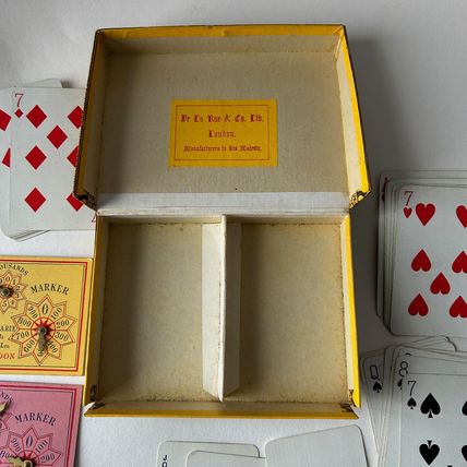 Vintage Bezique Polish Card Game Boxed Instructions, score, blanks, jokers VGC