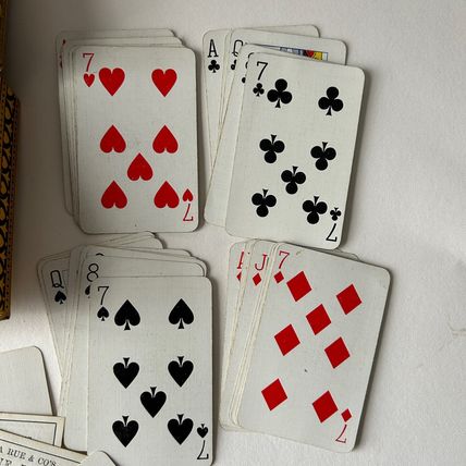 Vintage Bezique Polish Card Game Boxed Instructions, score, blanks, jokers VGC