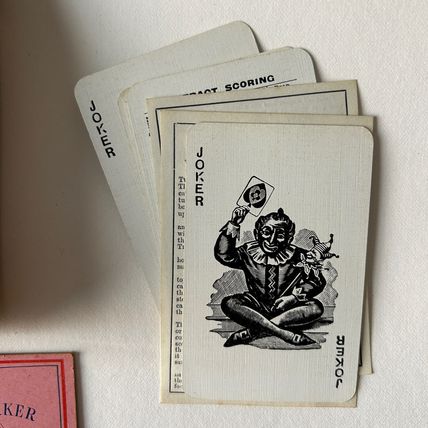 Vintage Bezique Polish Card Game Boxed Instructions, score, blanks, jokers VGC