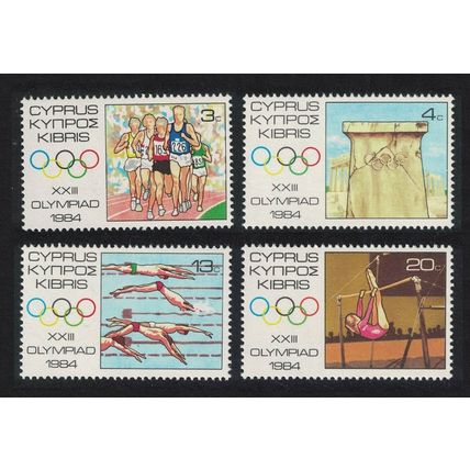 Cyprus Olympic Games Los Angeles 4v 1984 MNH SG#635-638