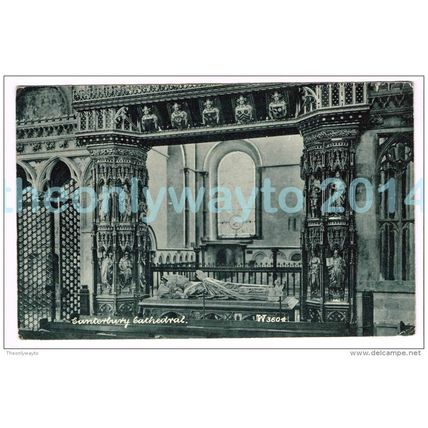 CANTERBURY CATHEDRAL INTERIOR, w3604, KENT, ENGLAND, c1910/20s?, Postcard