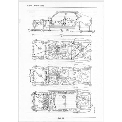 Saab 900 Body Repairs Workshop Manual 1993 199321149 PDF