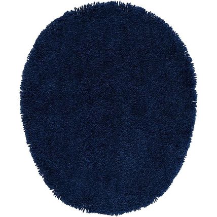 Garland Rug Traditional Nylon Washable Navy 4 Piece Set - Lid, Contour, 2 Bath R
