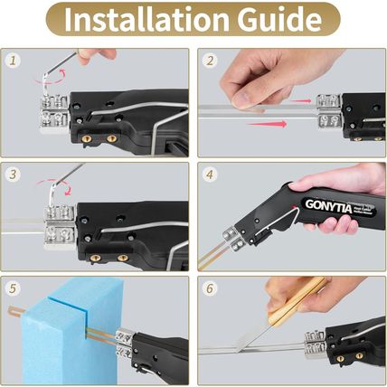 Hot Knife Foam Cutter, Innovative Pro Styrofoam Cutting Tool Kit with Foldable S
