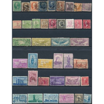 440 Stamp Selection - USA - Used Hinged