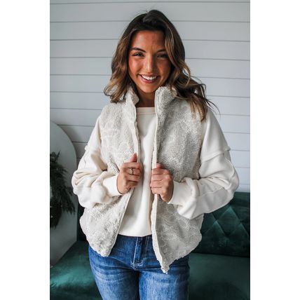 White Exposed Seam Chest Pocket Knit Pullover Sweatshirt