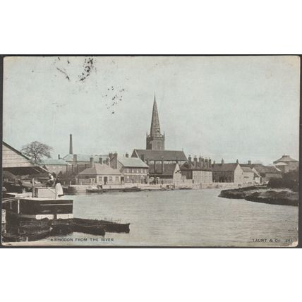 Abingdon from the River, Berkshire, 1905 - Taunt & Co Postcard