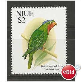 SG723 $2 Blue-crowned Lory.Mounted Mint.