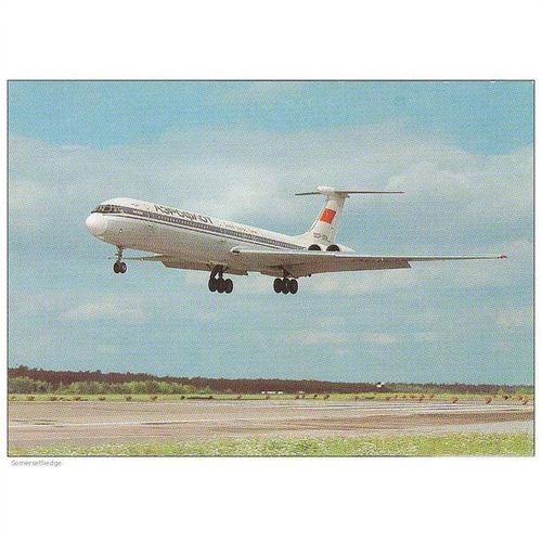 Aeroflot Ilyushin IL 62 Aircraft Postcard (A13947)