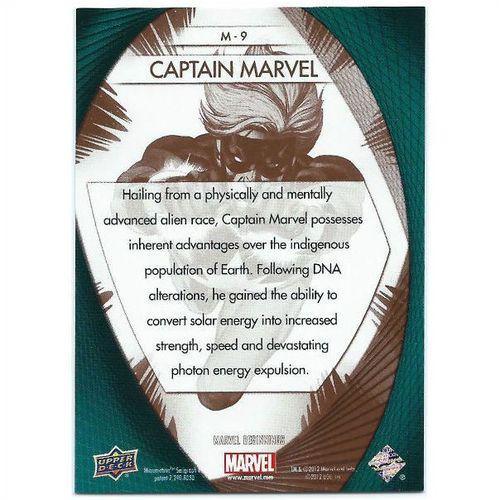 2012 Marvel Beginnings 2 Marvel Prime Micromotion - #M-9 - Captain Marvel