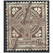 Ireland 1923 SG81 10d Brown Good/Fine Used . ..
