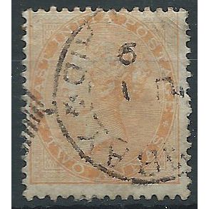 India 1865 SG62 2a Orange Fine Used ..