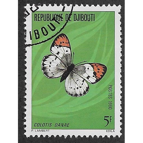 DJI 1980 5f 'BUTTERFLIES ' FINE USED (EBID 54-942)