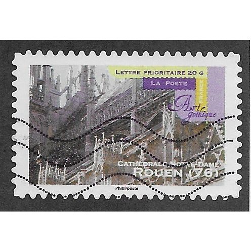 FRA 2011 (58c) 'GOTHIC ART - ROUEN 76' FINE USED (EBID56-591)