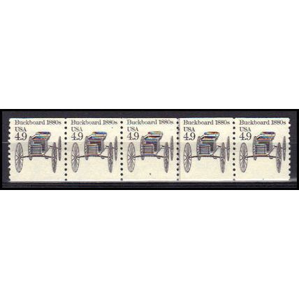 2124 4.9c Buckboard Very Fine MNH Dry Gum PNC 4/5 X0270
