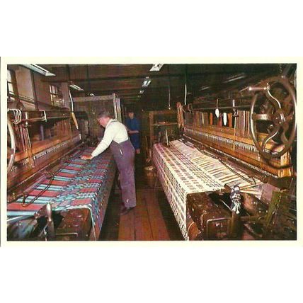 Wales TREFRIW WOOLLEN MILLS Weaving Postcard