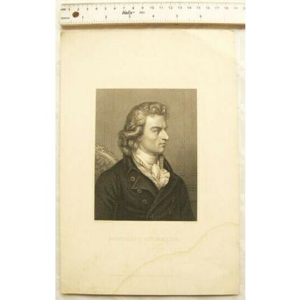 Vintage engraving - Frederick C. von Schiller