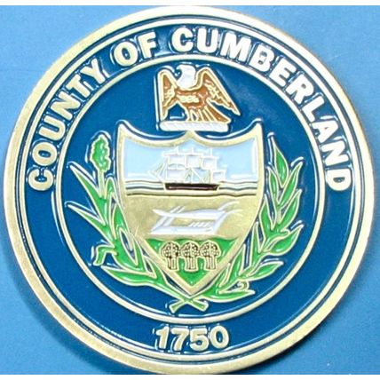 County Of Cumberland. Challenge Coin. Souvenir. 1.75". 17b.
