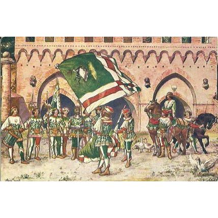 Art OCA Contrade di Siena Postcard (Istituto Italiano)