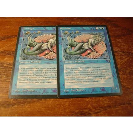 Magic The Gathering, MTG, 2-Cards, 1994, SCASENGER, nm