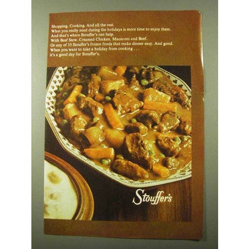 1971 Stouffer's Frozen Foods Ad - Shopping Cooking