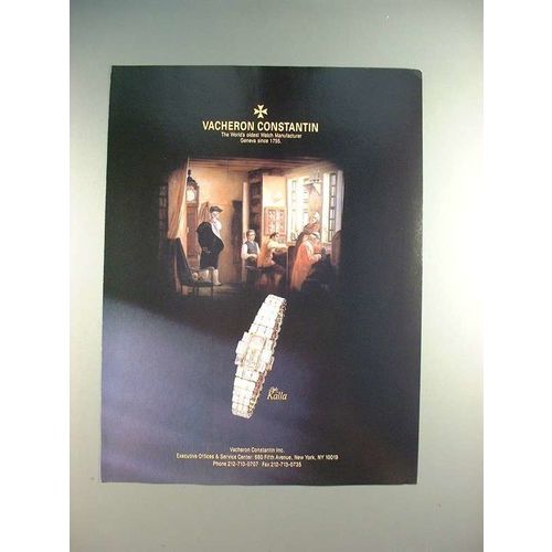 1990 Vacheron Constantin Lady Kalla Watch Ad!