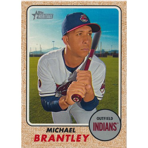 2017 Topps Heritage Baseball 269 Michael Brantley Cleveland Indians