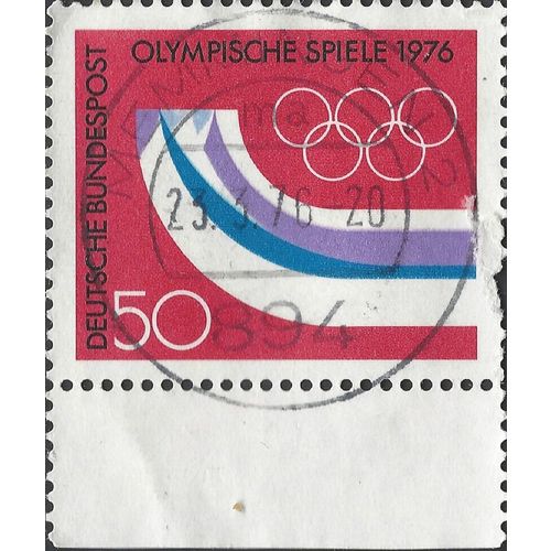 GERMANY, OLYMPICS, Innsbruck, Mountain Slope, red 1976, 50pf