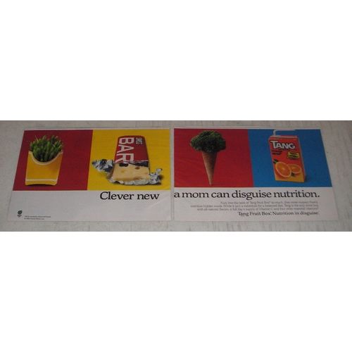 1990 Tang Fruit Juice Box Ad - Clever new a mom can disguise nutrition