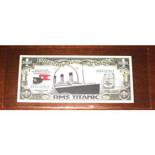 Titanic $1,000000. Novelty Note - Bill - Currency - Novelty Note