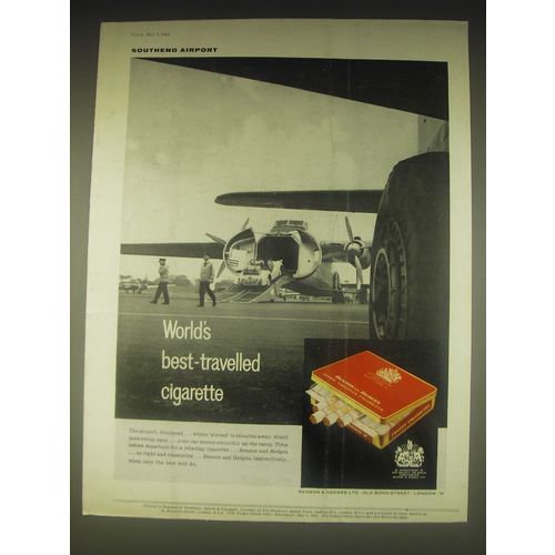 1962 Benson & Hedges Cigarettes Ad - World's best-travelled cigarette