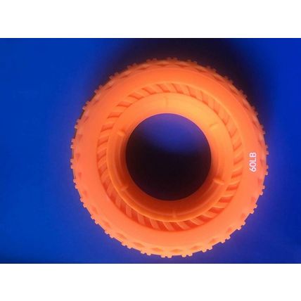 Effective Silicone Tyre Shaped Stress Relief FingerGripHand ExerciserOrange-60LB