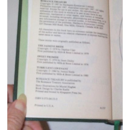 Romance Treasury - - 1987 - 3n1 Leatherette Hardcover - Clair, Dailey, Steele