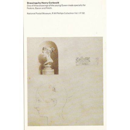 Drawings by Henry Corbould National Postal Museum Postcard unused VGC