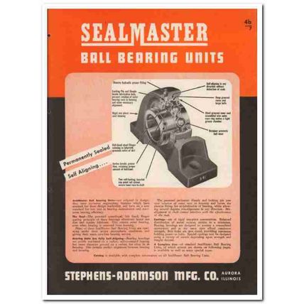 Stephens-Adamson Mfg Company 1945 vintage industrial catalog bearings