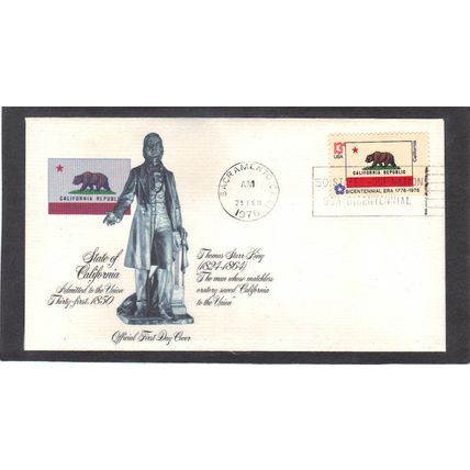 FDC Fleetwood 1663 13c California (Cachet-U/A) CV01145