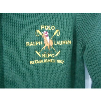 Ralph Lauren Polo Zipper-down Sweater Jacket, Young Male Medium, Embroidery