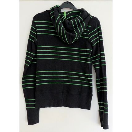 SoulCal California Apparel hoodie. Grey, green stripes. Size 8