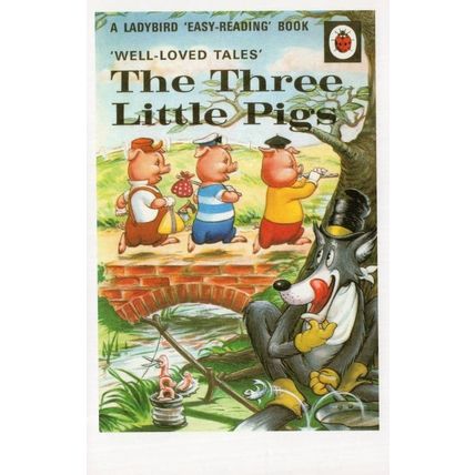 The Three Little Pigs Childrens First Edition Ladybird Book Postcard